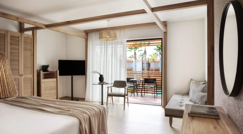 Premium Room with Pool View and Steam Bath at Stella Island Luxury Resort & Spa