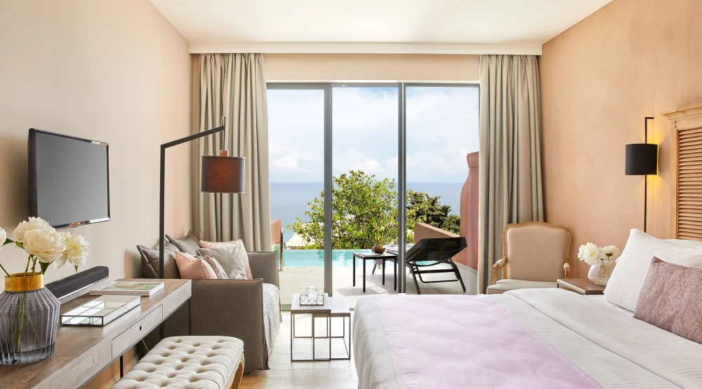 Junior Suite Private Pool Sea View at Nido, Mar-Bella Collection