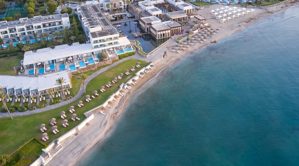 Junior Bungalow Suite Waterfront Private Pool at Amirandes, A Resort to Live Crete
