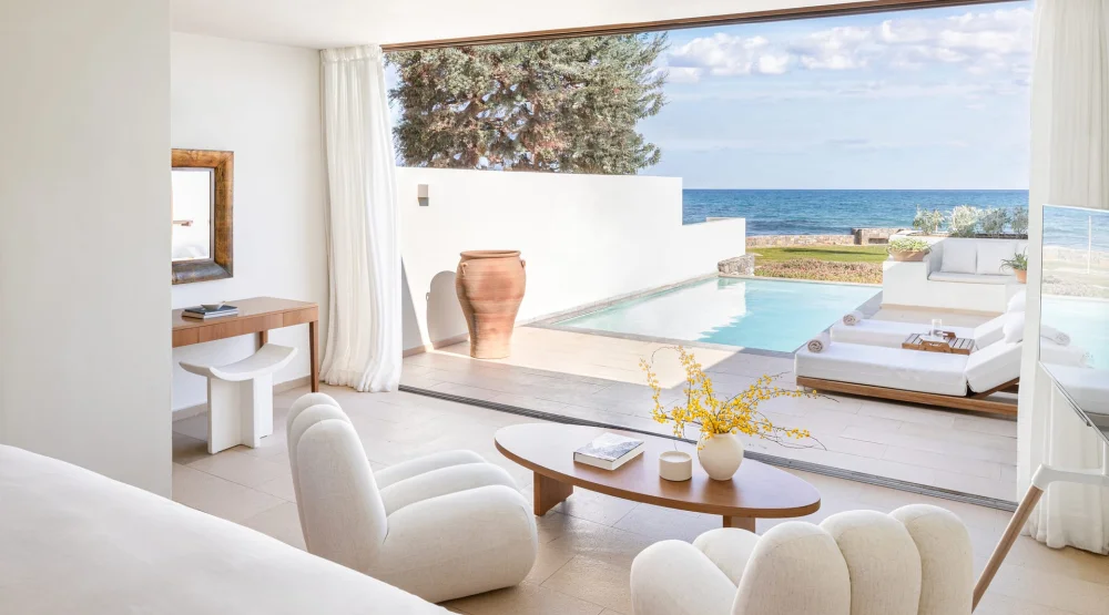 Junior Suite Waterfront Gym & Private Pool at Amirandes, A Resort to Live Crete