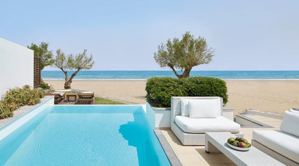 Two Bedroom Villa Beachfront with Private Pool at Amirandes, A Resort to Live Crete