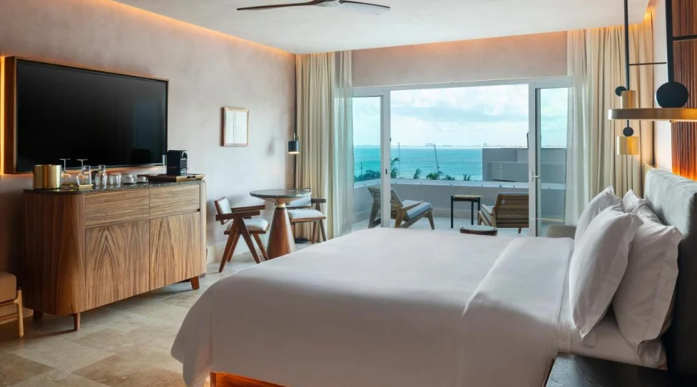 Master Duplex Suite, One Kind Bed, Ocean View, Plunge Pool at Almare Luxury Collection Adult All Inclusive Resort