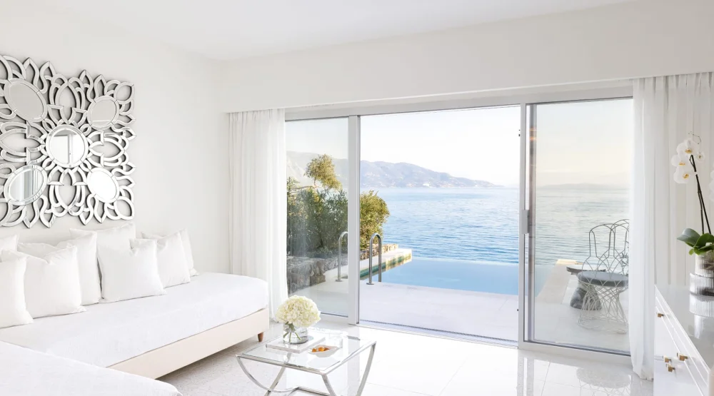 Maisonette On The Rocks Private Pool Waterfront at Corfu Imperial, A Resort to Live