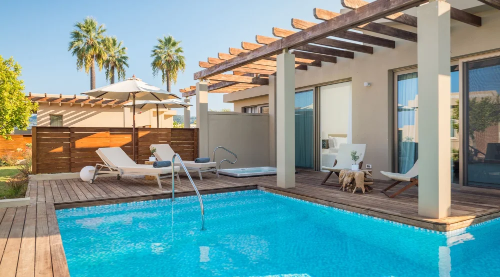 Pavilion Suite Garden View with Jacuzzi and Private Pool at Domes Miramare, A Luxury Collection Resort