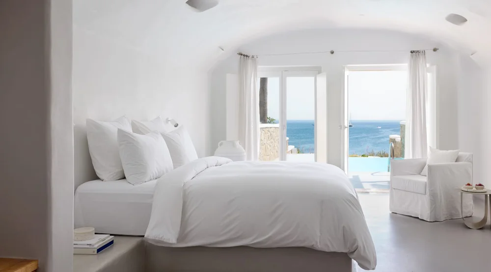 Open Plan Suite with Private Heated  Pool at Mykonos Blu, A Resort To Live