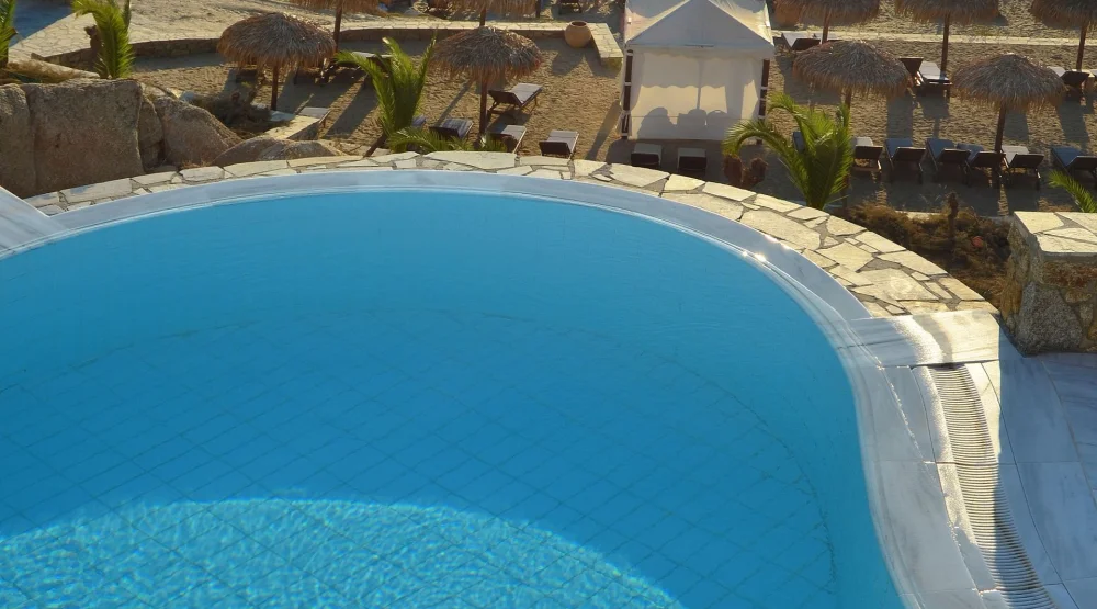 Deluxe Suite Sea View with Private Pool at Mykonos Grand Hotel & Resort