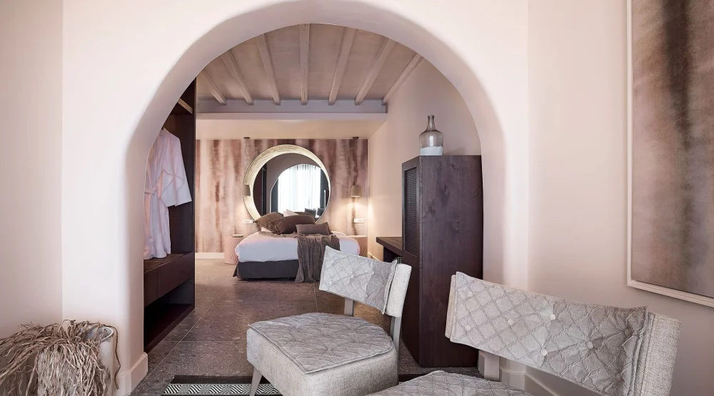 Elegant Suite with Heated Sharing Pool at Amazon Mykonos Resort & Spa