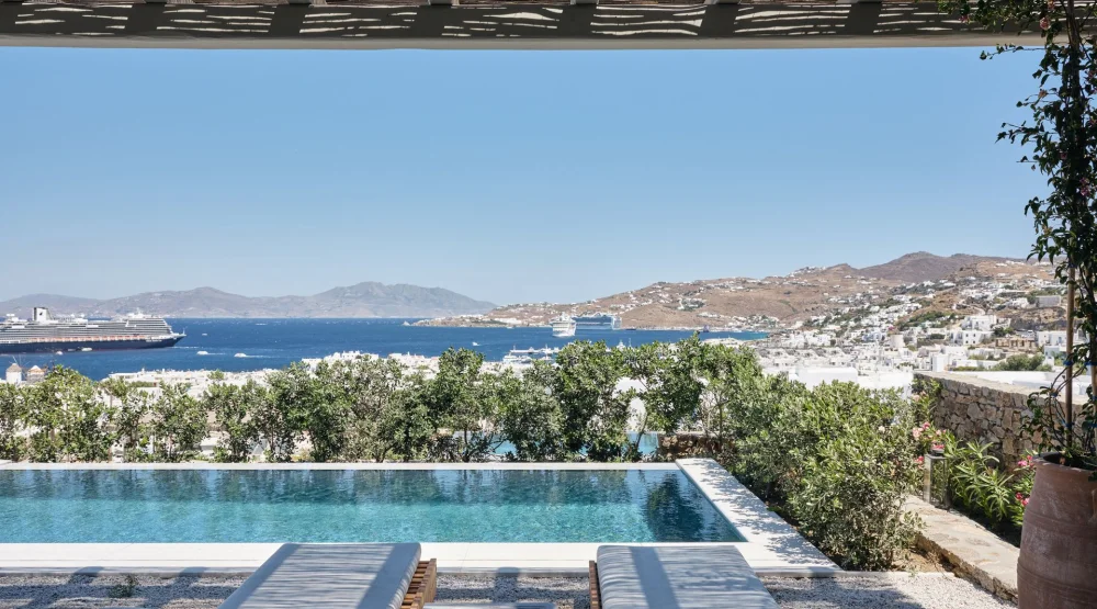 Hilltop Sea View Suite Private Pool at Belvedere Mykonos