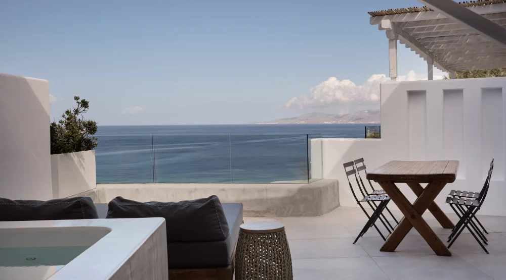Grand Bohemian Sunset & Sea View Suite with Heated Plunge Pool at BOHEME Mykonos