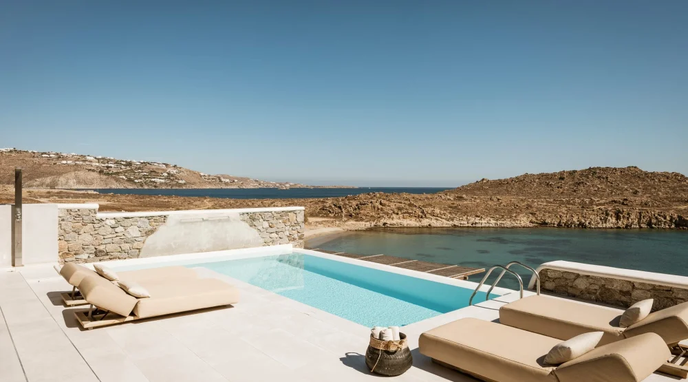 Su Casa Beachfront Infinity Pool - Two Bedroom Villa at Casa Del Mar, Mykonos Seaside Resort