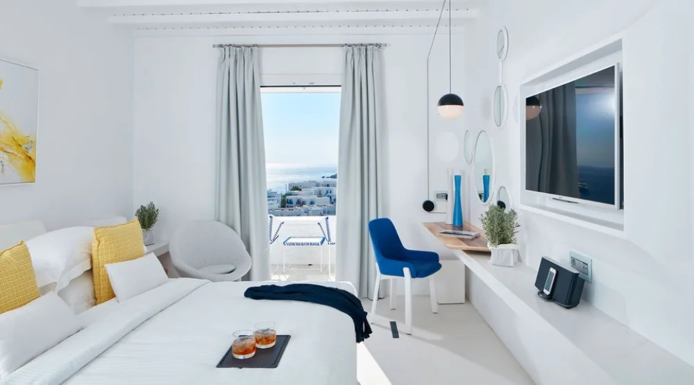 Sea Breeze with Side Sea View at Myconian Ambassador, Relais & Chateaux