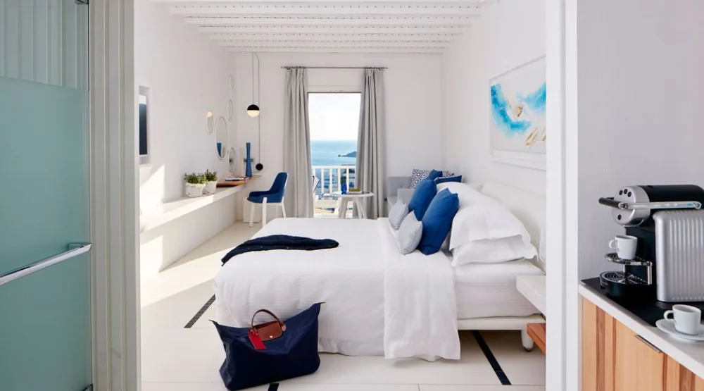 White Bliss with Sea View at Myconian Ambassador, Relais & Chateaux