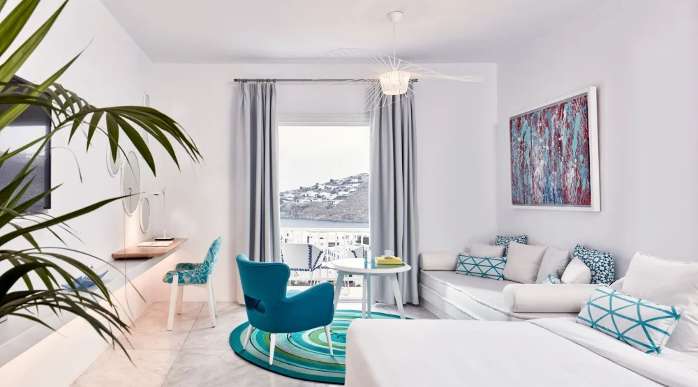 Thalassa Suite with Sea View at Myconian Ambassador, Relais & Chateaux