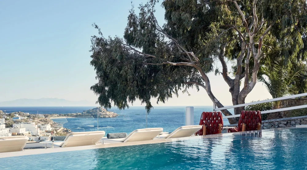 Two Bedroom Villa with Private Pool & Sea View at Myconian Ambassador, Relais & Chateaux