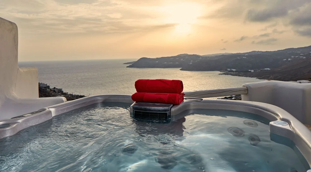 Pure Sea View with Outdoor Jacuzzi at Myconian Avaton