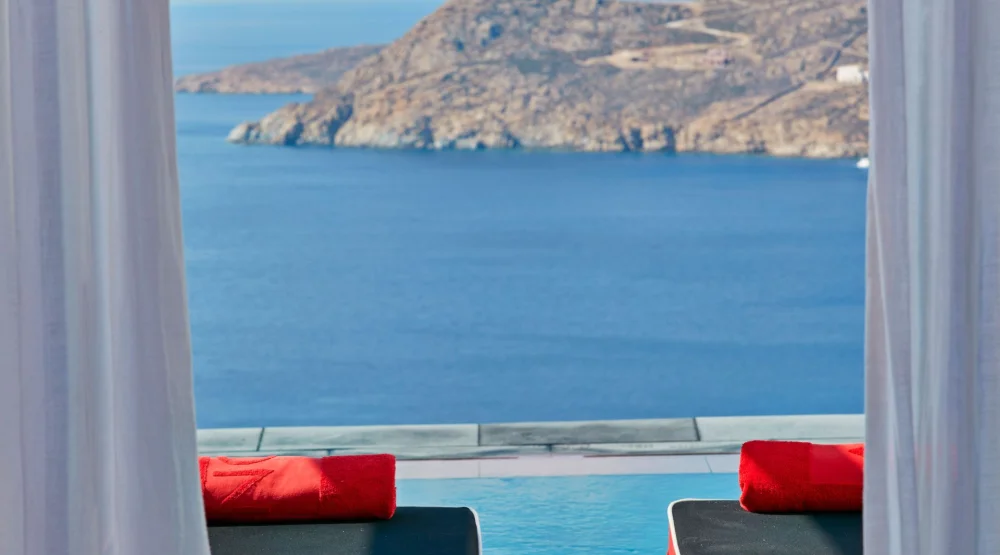 Pure Sea View with Private Pool at Myconian Avaton