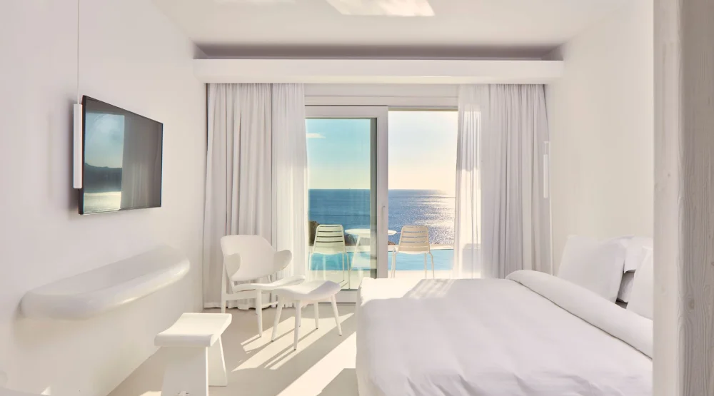 Premium Room Sea View with Private Pool at Myconian Imperial