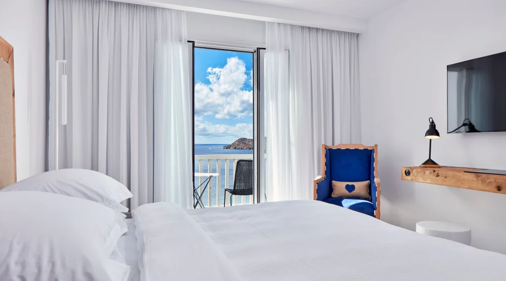 Superior Room Sea View with Outdoor Jacuzzi at Myconian Imperial