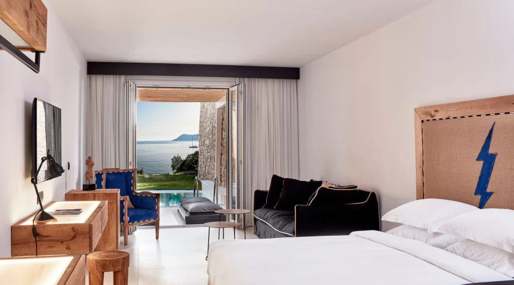 Superior Room Sea View with Private Pool at Myconian Imperial