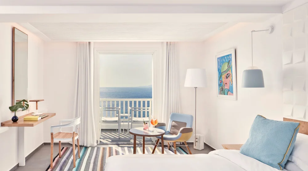 Panoramic Premium Room with Sea View at Myconian Korali, Relais & Chateaux
