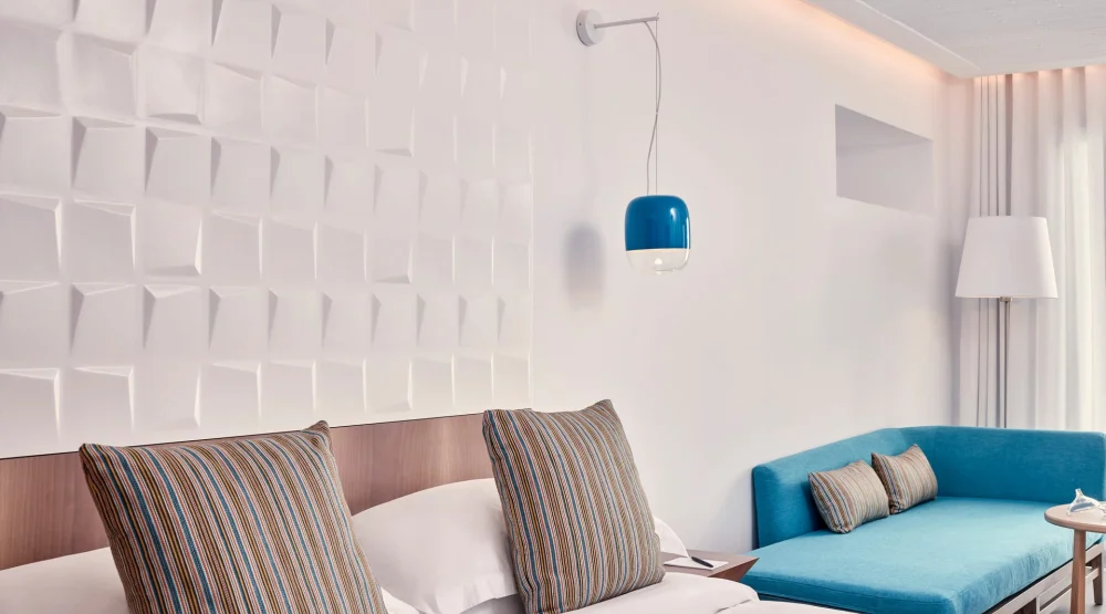 Onar Junior Suite with Side Sea View at Myconian Korali, Relais & Chateaux