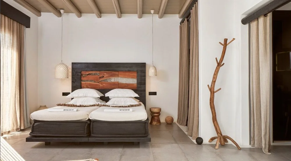 Heavenly Retreat Sea View Guestroom at Myconian Utopia, Relais & Chateaux