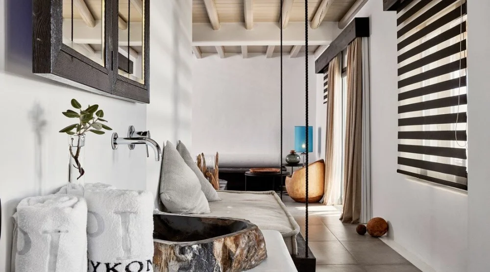 Grand Majestic Retreat Suite with Outdoor Jacuzzi at Myconian Utopia, Relais & Chateaux
