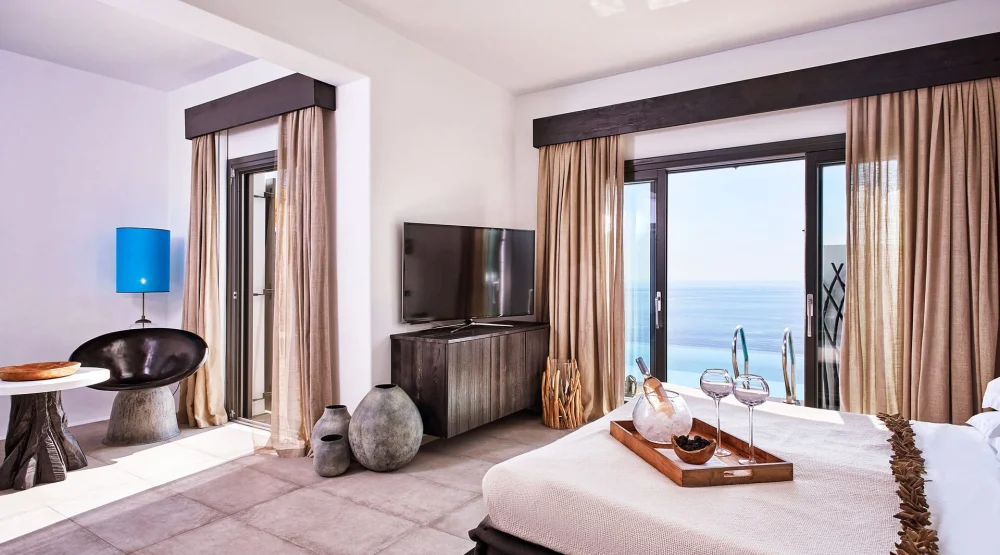 Grand Majestic Retreat Suite with Private Pool at Myconian Utopia, Relais & Chateaux