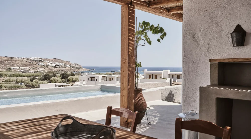 Grand Nomad Two Bedrooms Sea View Suite with Private Pool and Hot Tub at Nomad Mykonos