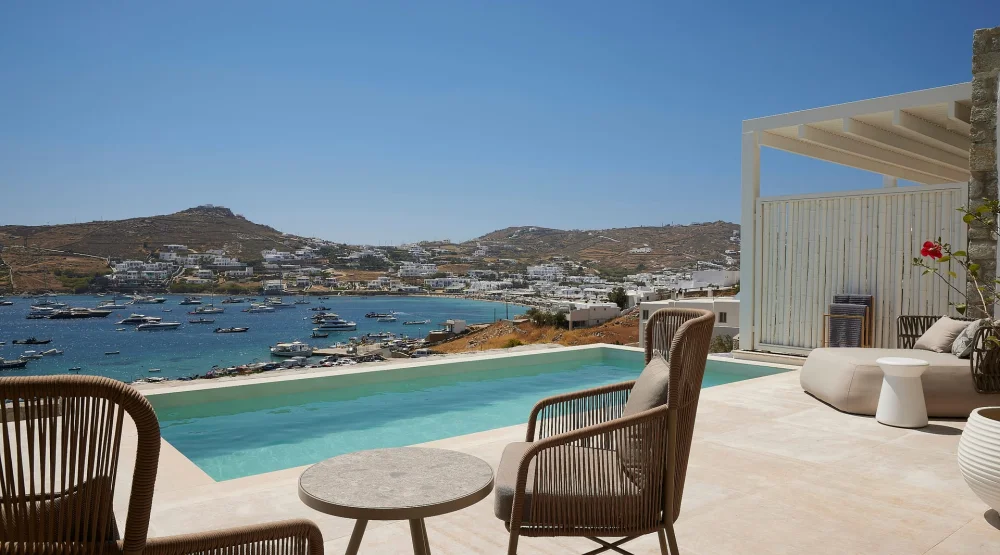 Signature Suite Sea View with Private Pool at Once in Mykonos