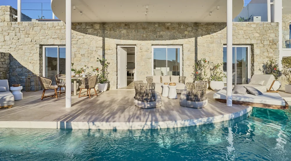Elite Two Bedroom Suite Sea View with Private Pool at Once in Mykonos