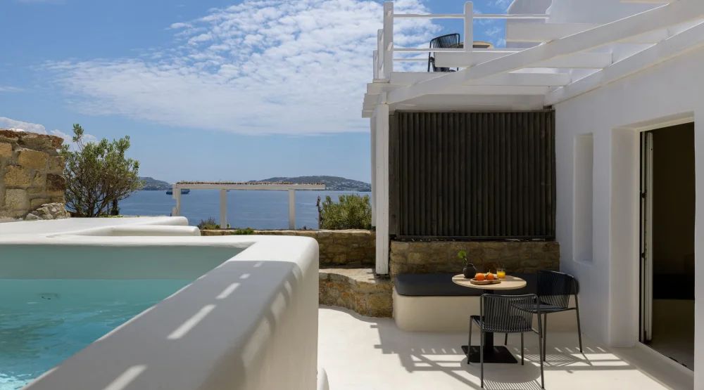 Premium Sea View Suite with Outdoor Mini Plunge Pool at Rocabella Mykonos