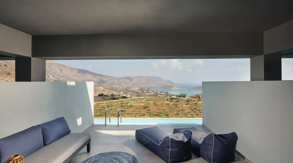 Sapphire Zen Suite with Sharing Pool at Domes Aulus Elounda, Curio Collection by Hilton