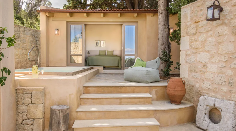 Classic Double Terrace with Seaview - Mini Pool (aquarius) at Kapsaliana Village Hotel