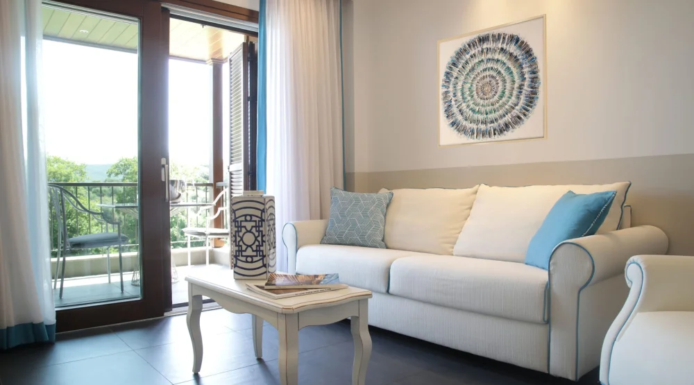 One Bedroom Suite with Sea View at Avaton Luxury Beach Resort, Relais & Chateaux