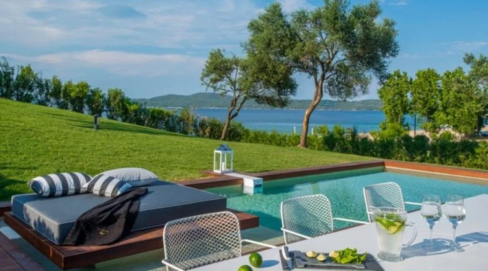 Presidential Villa with Private Pool & Garden at Avaton Luxury Beach Resort, Relais & Chateaux