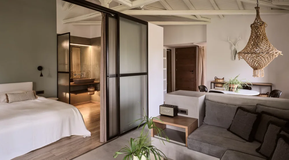 Two Bedroom Suite Balcony at Ekies All Senses Resort