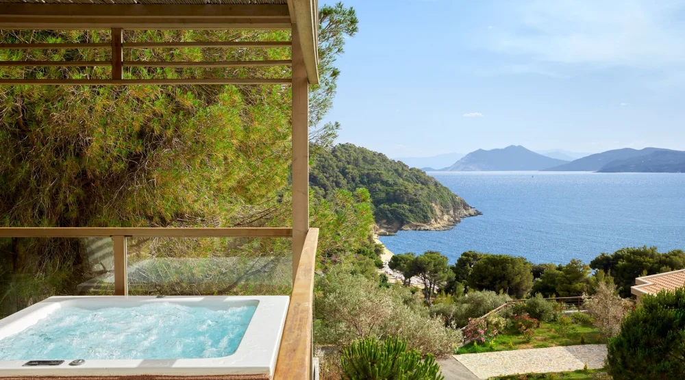 Junior Suite Hot Tub | Nest Infinity Rooms & Suites at Elivi, Skiathos