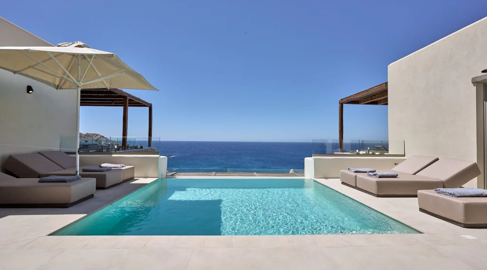 Panoramic Suite Private Pool at Ios Palace Hotel & Spa