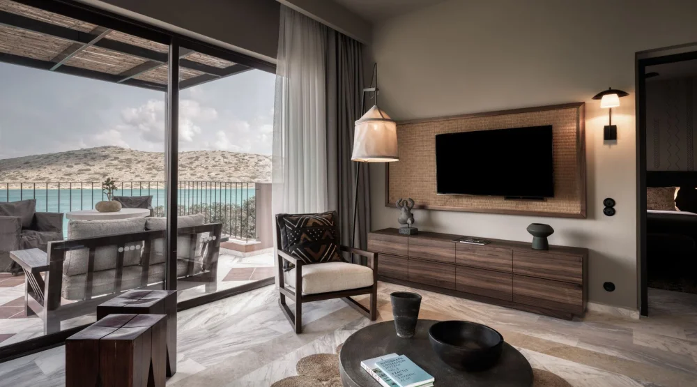 Premium One Bedroom Suite Sea View with Outdoor Jacuzzi at Domes Of Elounda, Autograph Collection