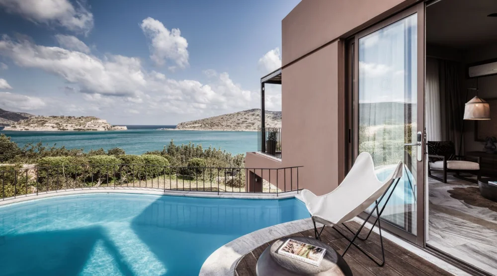 Premium One Bedroom Suite Sea View with Private Pool at Domes Of Elounda, Autograph Collection