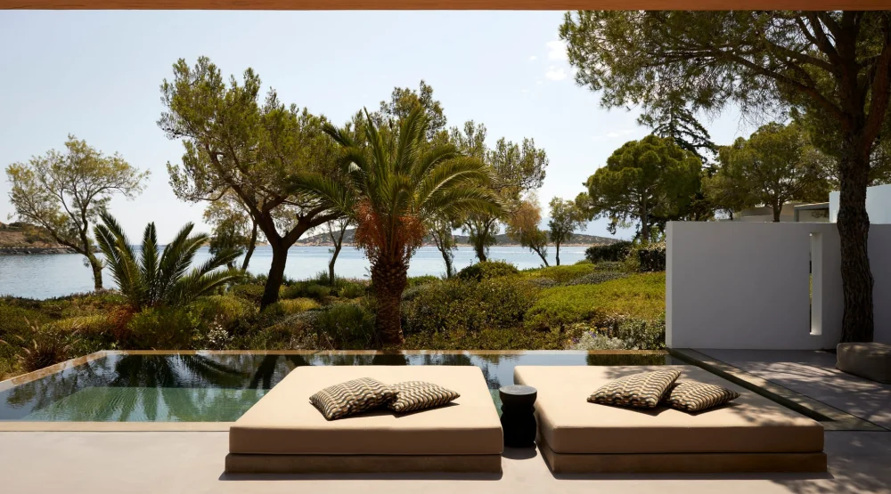 Two Bedroom Seafront Villa with Private Pool at Minos Beach Art Hotel