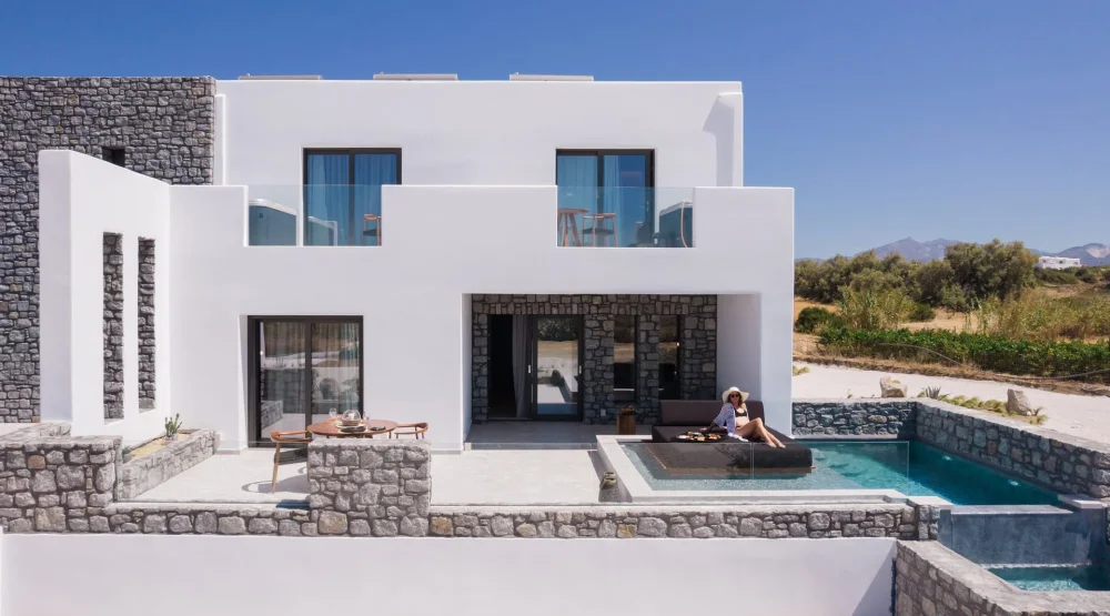 Two Bedroom Sea View Suite with Private Pool at Milestones Naxos
