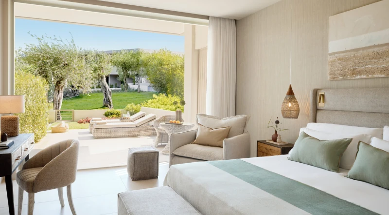 Superior Double Room Private Garden at Ikos Odisia