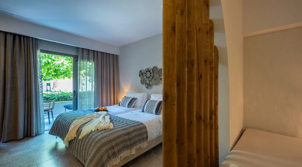 Superior Junior Suite Garden View at Eliros Mare, Beachfront Poem Hotel
