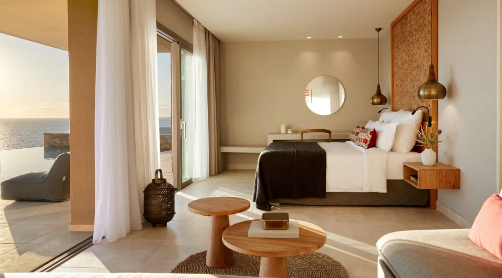 Junior Suite Panorama Sea View with Private Pool at Elix, Mar-Bella Collection