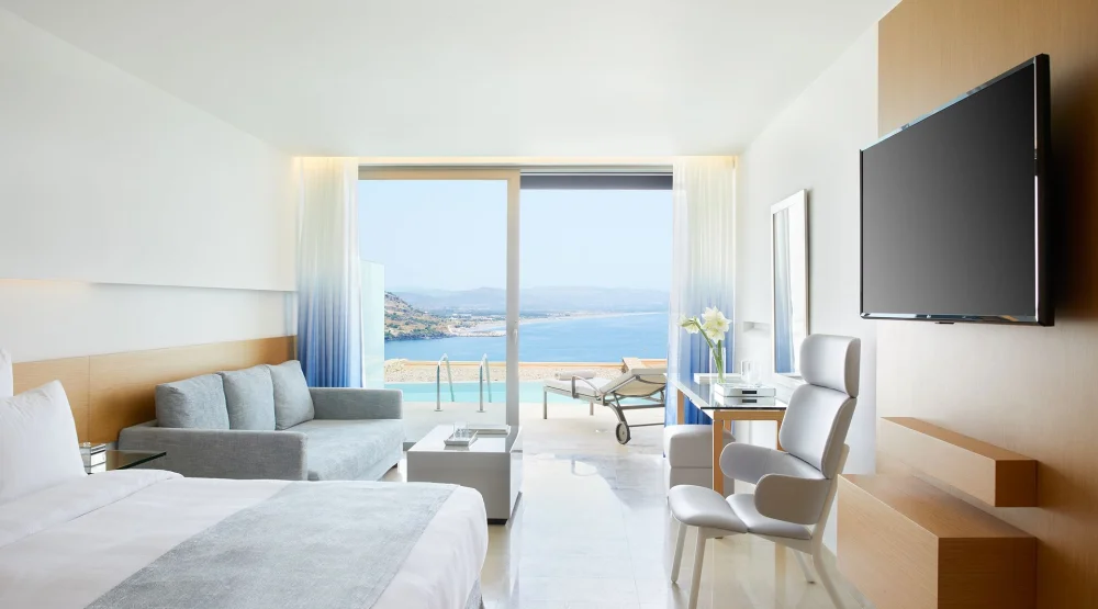 Junior Suite Sea View Sharing Pool at Lindos Blu