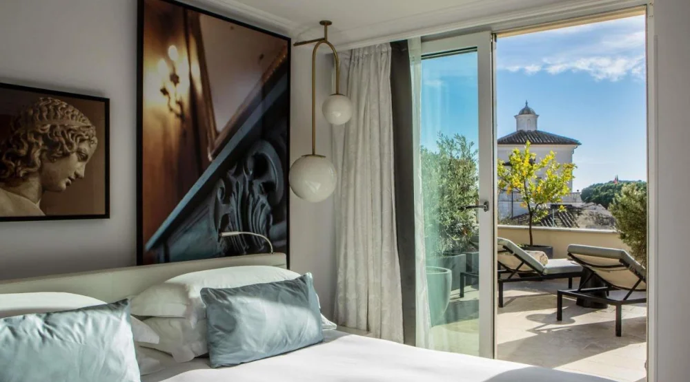 Suite with Panoramic Terrace and Outdoor Jacuzzi at Sofitel Roma Villa Borghese