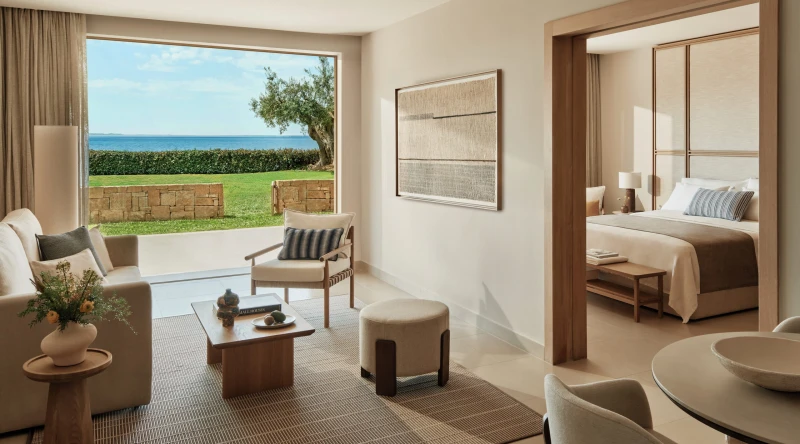 Deluxe Two Bedroom Bungalow Suite Private Garden at Ikos Olivia